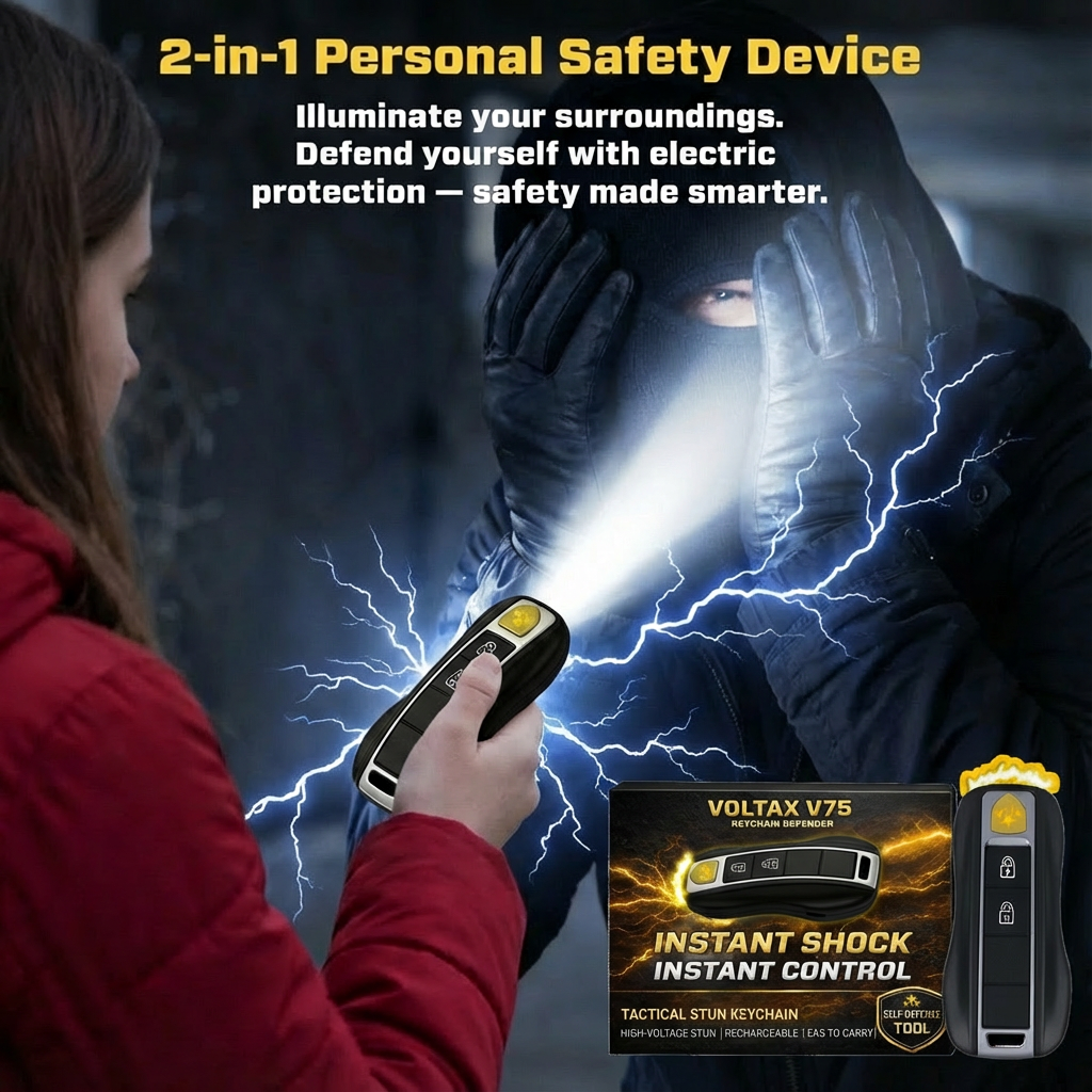 💥 2026 Flash Sale 75% OFF ️🔦 Voltax 75M Stun Car Keychain ⚡