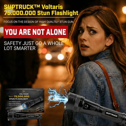 💥 2026 Flash Sale 75% OFF ️🔦 DefendSafeX Voltaris 75M Stun Flashlight⚡