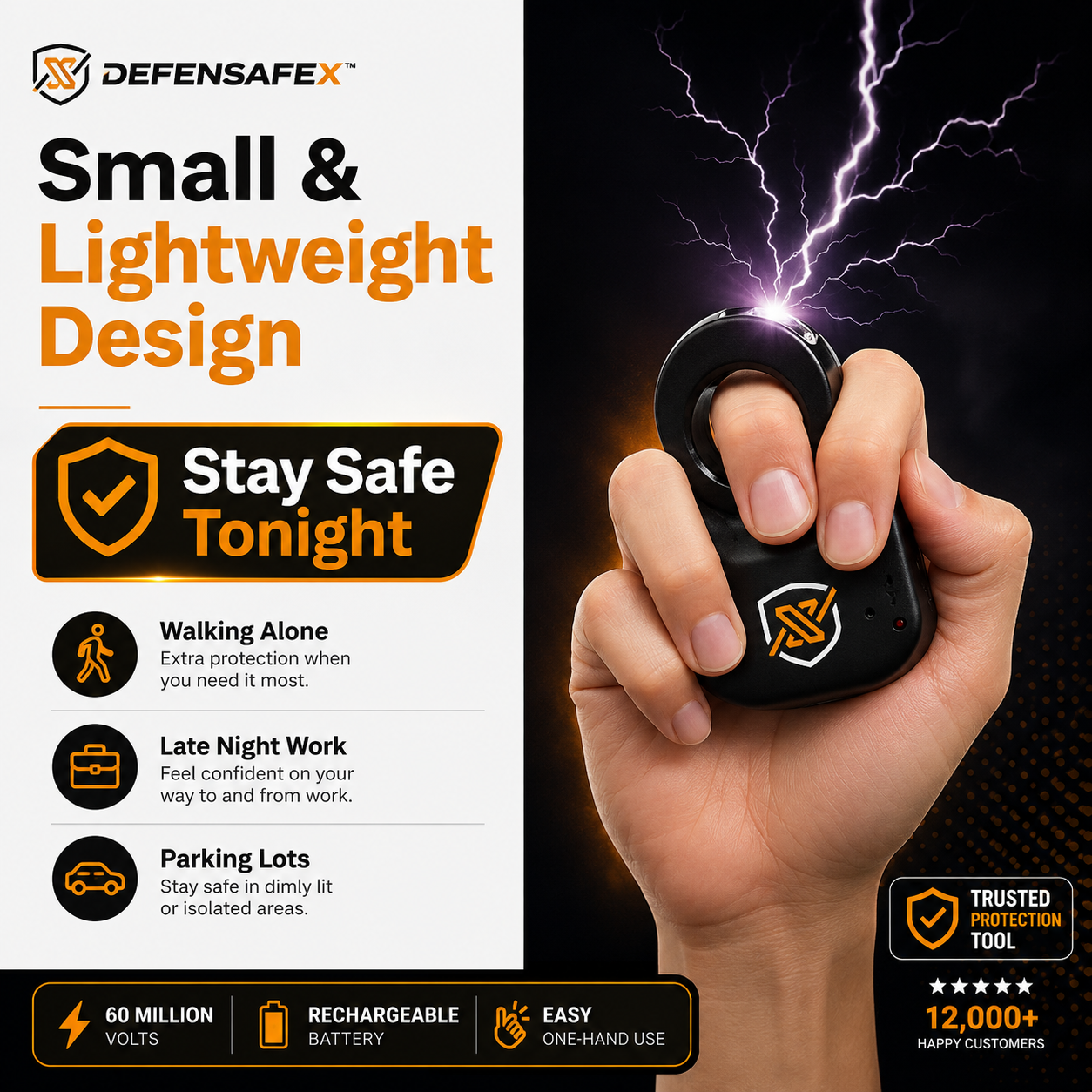 💥 2026 Flash Sale 50% OFF ️🔦 DefendSafeX ShockGrip 60M
