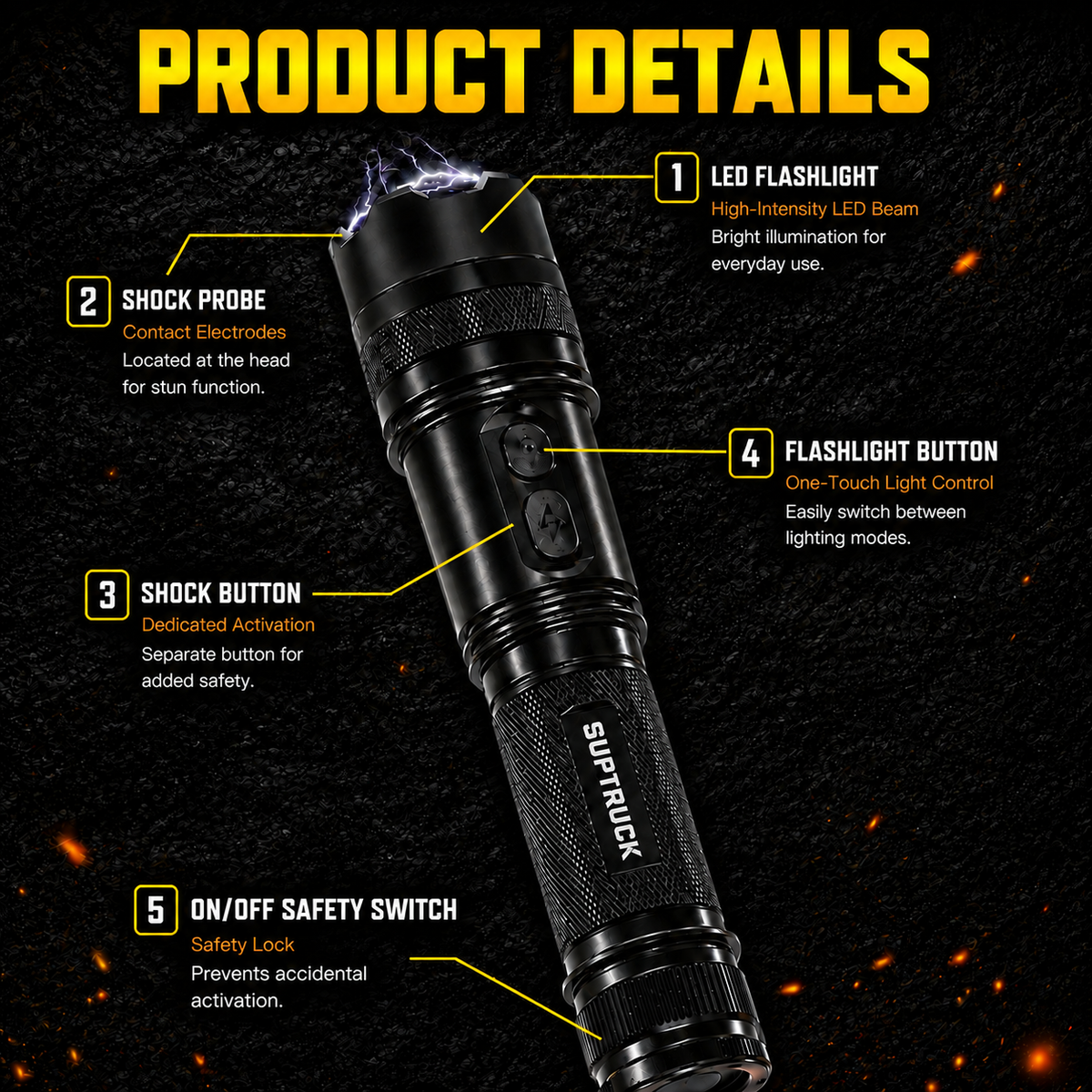 Voltaris 75M Stun Flashlight⚡
